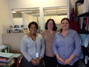Tawana Saunders, Cathy Ensor and Kimberly Langham administer the DGS Capital Grants Program. 