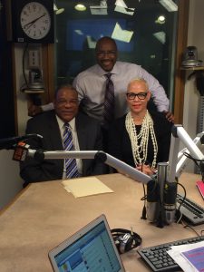  From left: Eric Brown, Director, Prince George’s County Department of Housing and Community Development, Harold Fisher, host of the Daily Drum, and Kelly Vaughn.