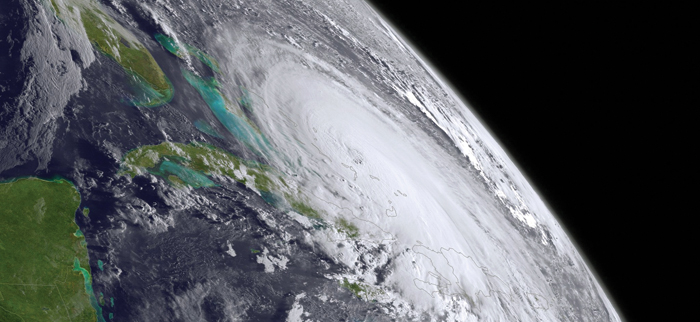 Satellite image; courtesy of NOAA