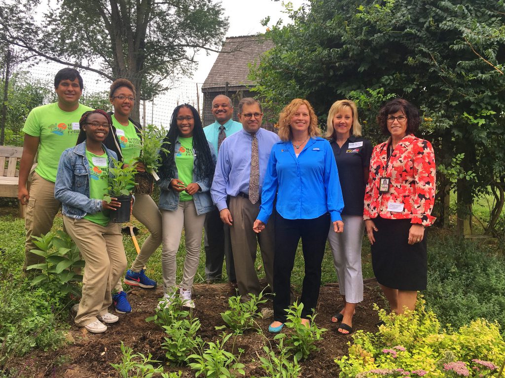 Maryland Natural Resources Deputy Secretary Joanne Throwe helped kick off Project Green Classrooms at Howard County Conservatory on July 29