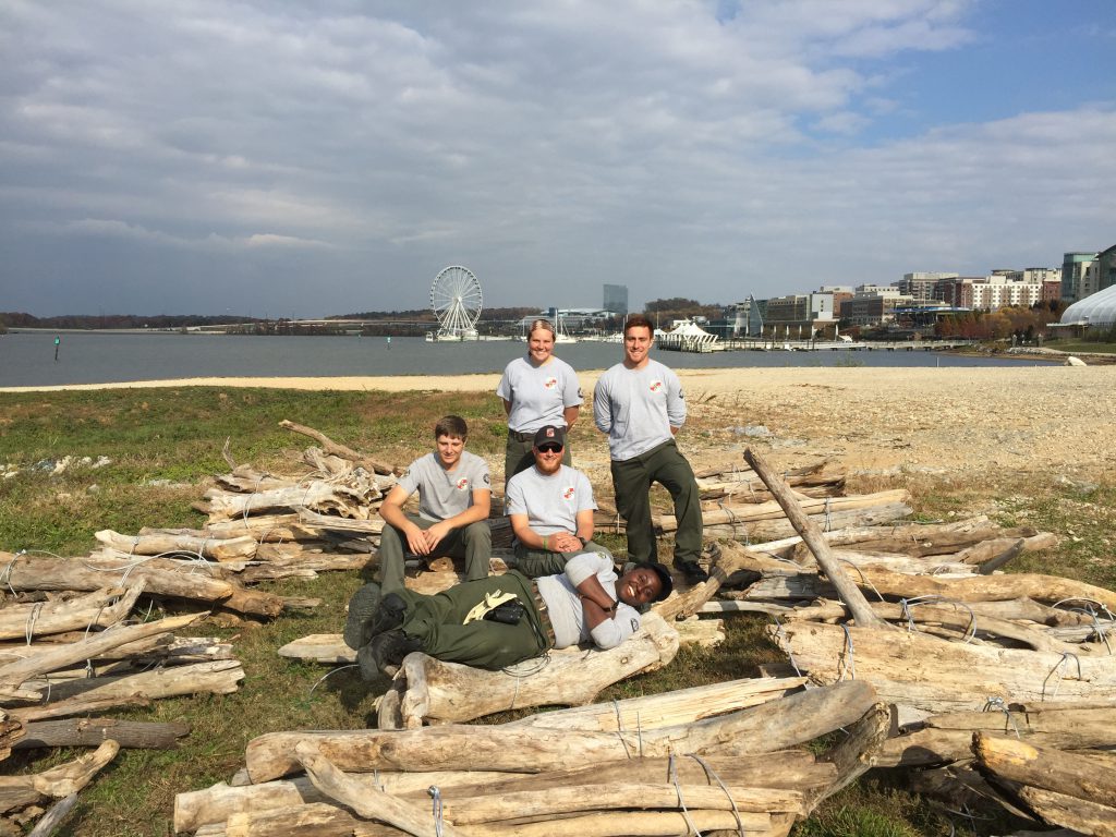 Maryland Conservation Corps students helped to maintain Maryland's vast coastline to mitigate erosion, contributing to the overall health of state waterways.