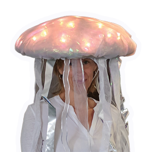 Photo of: Jellyfish costume with lights on