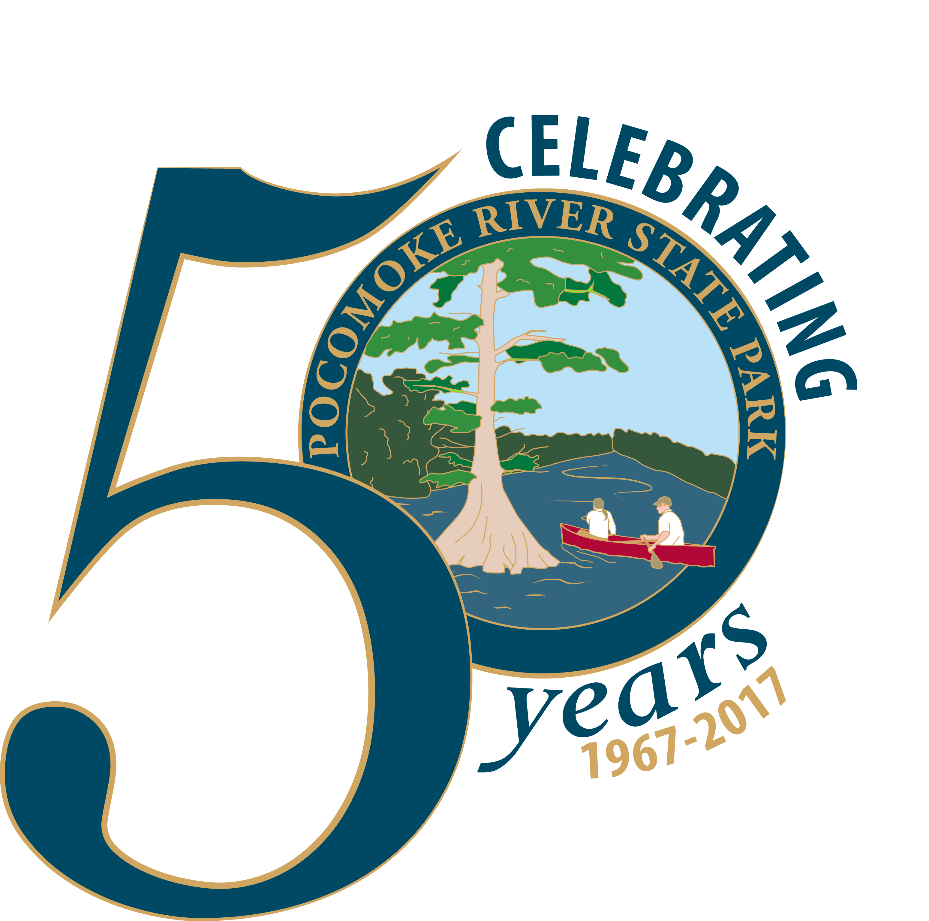 Photo of Pocomoke River State Park's 50 Anniversary Logo