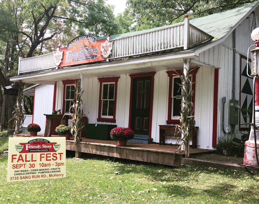 Photo of Friends Store at Sang Run decorated for Fall Fest