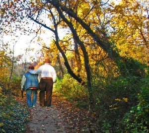 Photo of couple walking on North Point State Park Trail