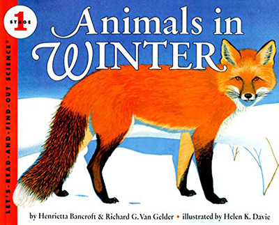 Photo of: Animals in Winter book cover featuring an illustrated fox