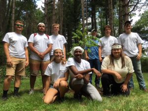 Photo of Natural Resources Careers Camp campers.