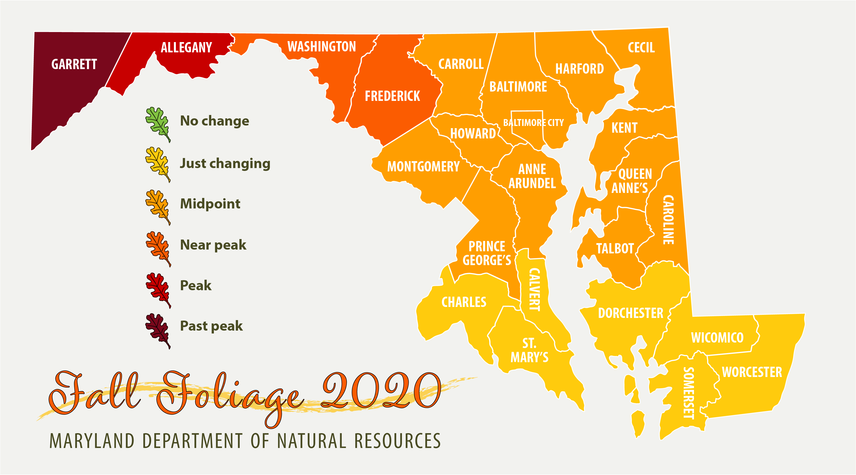 Maryland Fall Foliage Report October 15, 2020