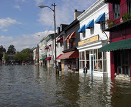 Flooded Annapolis city dock