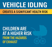 Vehicle Idling creates a significant health risk. Children are at a higher risk from the hazards of exhaust
