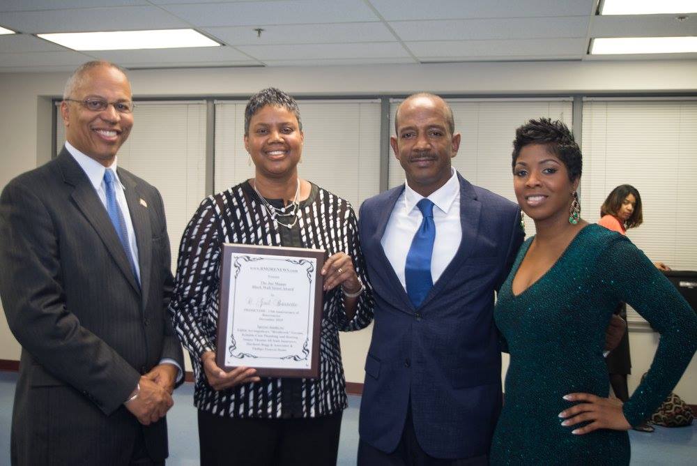 Secretary Gail Bassette Receives Joe Manns Black Wall Street Award