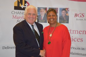 Senate President Mike Miller dropped by to say hello to the Secretary.