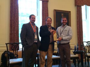 Kevin Baynes accepts an award from the American Planning Association honoring Maryland's Sustainable Communities Program