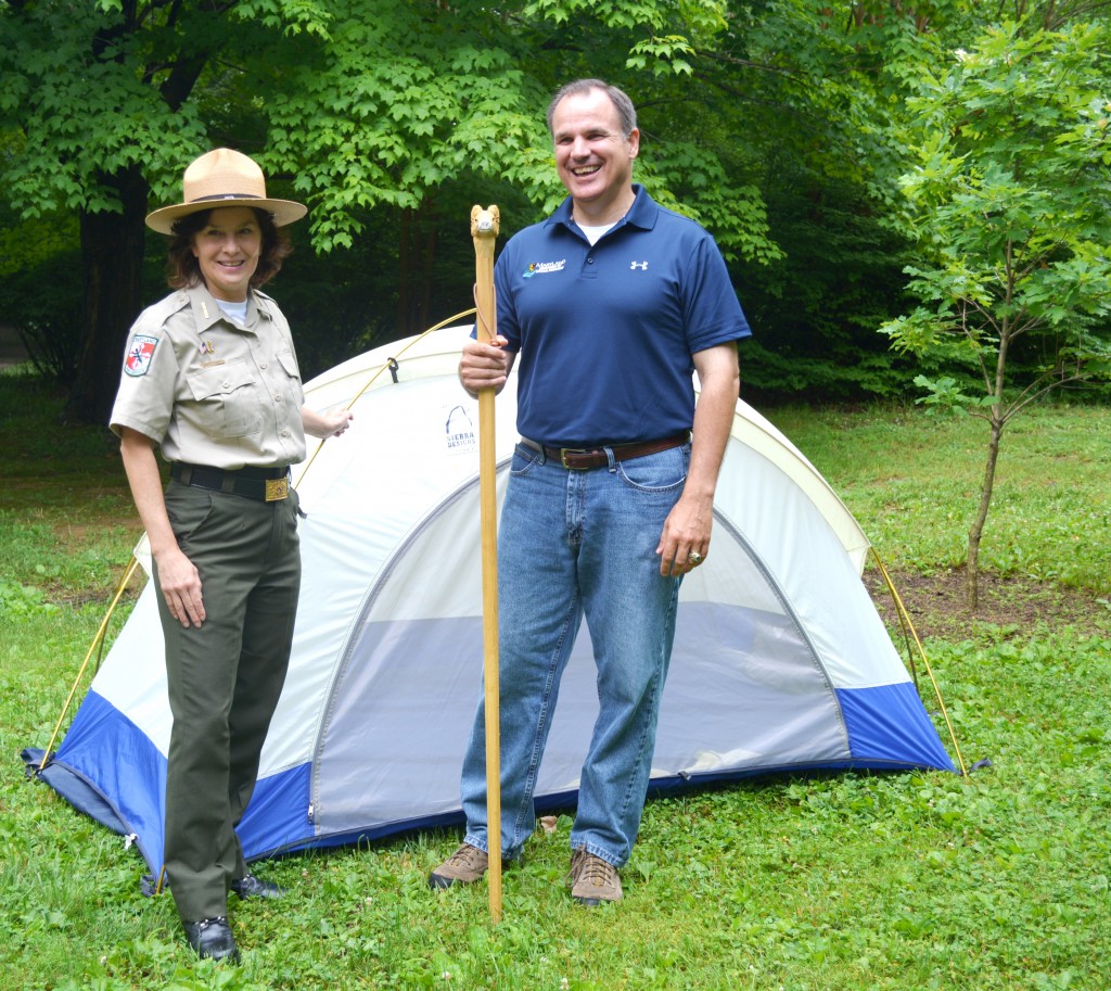 DNR Secretary Mark Belton and Parks Superintendent Nita Settina invite you to join in the Great American Campout! 