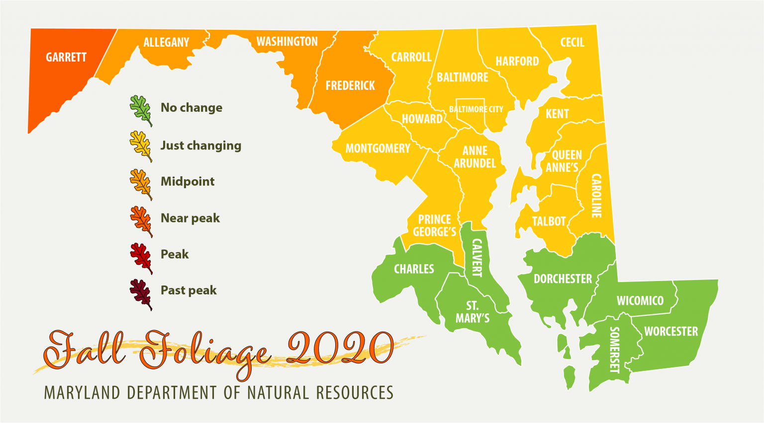 Maryland Fall Foliage Report October 1, 2020