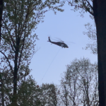 Maryland National Guard responds to brush fire at Loch Raven Reservoir